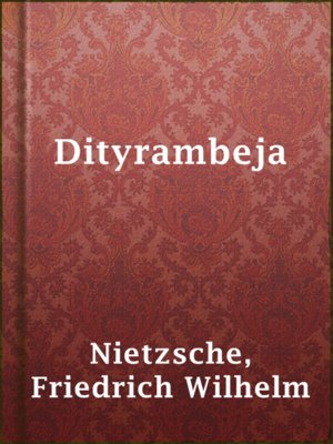 cover image of Dityrambeja